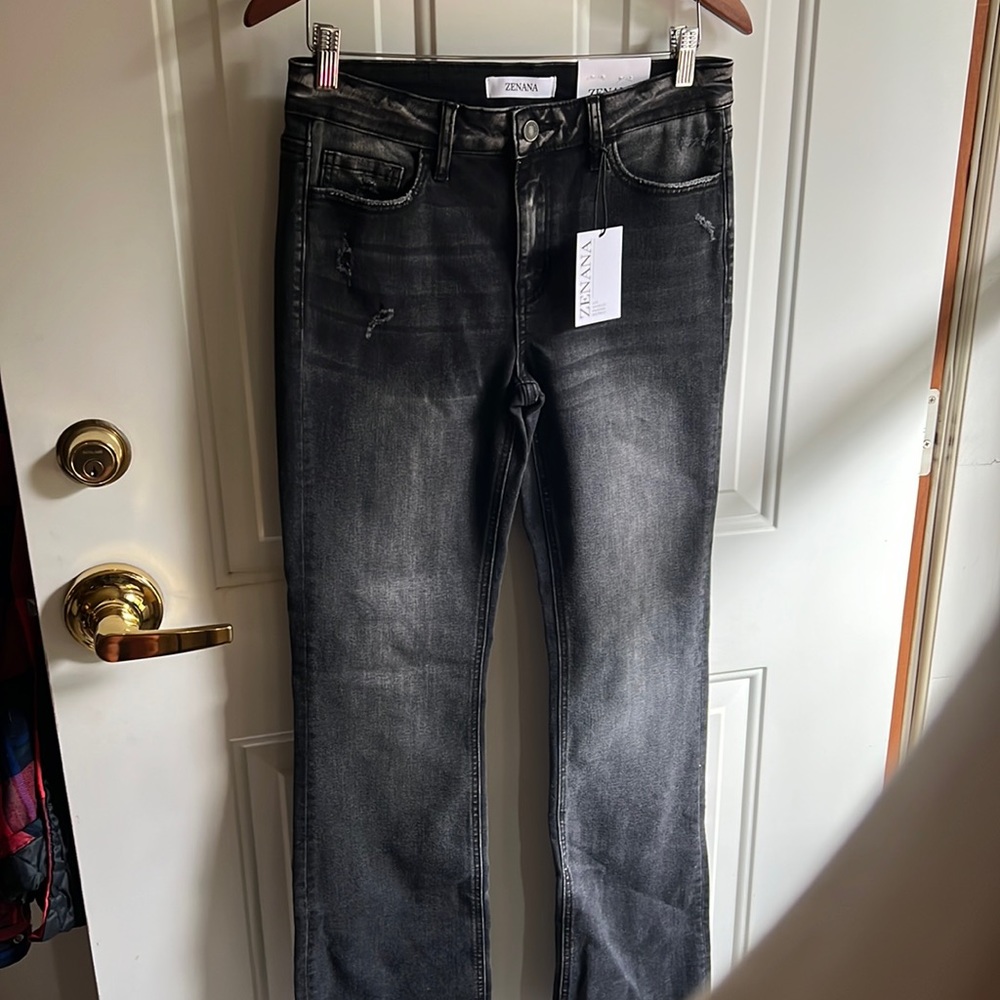Zenana black jeans new with tags boot cut 29